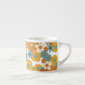 Tasse Expresso Motif à fleurs rétro coloré (Droite)