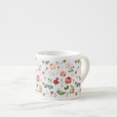 Tasse Expresso Motif à fleurs, Rose (Devant droit)