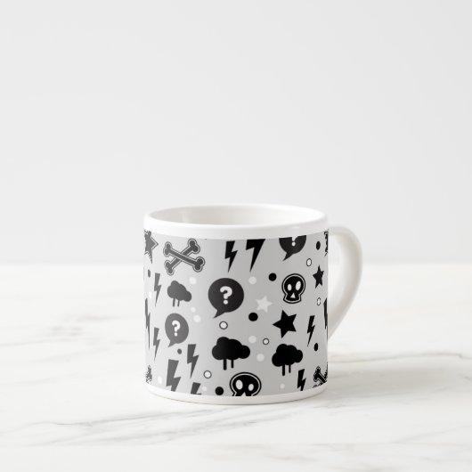 Tasse Expresso Motif à la mode (Devant droit)