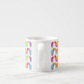 Tasse Expresso Motif à papillon arc-en-ciel mignon (Dos)