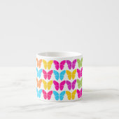 Tasse Expresso Motif à papillon arc-en-ciel mignon (Devant)