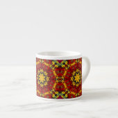 Tasse Expresso Motif abstrait en carrelage sans joint (Devant droit)