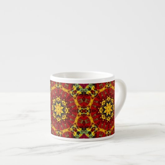 Tasse Expresso Motif abstrait en carrelage sans joint (Devant droit)