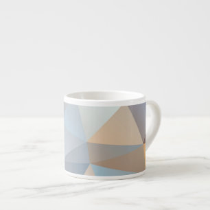 Tasse Expresso Motif abstrait frais de triangle