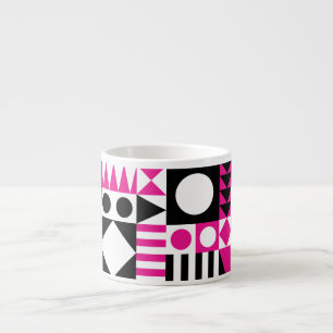 Tasse Expresso Motif abstrait moderne du milieu du siècle.