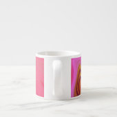 Tasse Expresso motif abstrait rose (Dos)