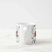Tasse Expresso motif avec de beaux pandas avec des coeurs (Dos)