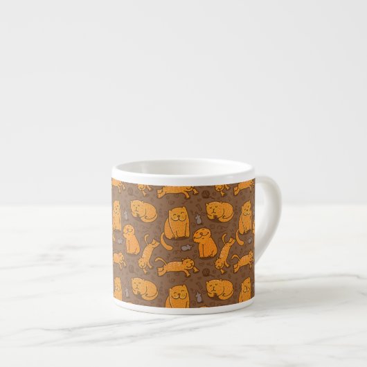 Tasse Expresso Motif avec des chats (Devant droit)