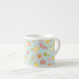 Tasse Expresso Motif avec des fruits et des baies