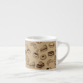 Tasse Expresso Motif avec des gâteaux, des desserts et la (Droite)