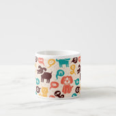 Tasse Expresso Motif avec les chats et les chiens drôles (Devant)