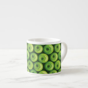 Tasse Expresso Motif avec les pommes vertes