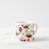 Tasse Expresso Motif Cerise 1 (Devant droit)
