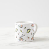 Tasse Expresso motif citrouille (Devant droit)