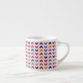 Tasse Expresso Motif coloré aztèque de Chevron (Droite)