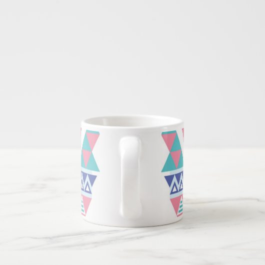 Tasse Expresso Motif coloré aztèque tribal (Dos)