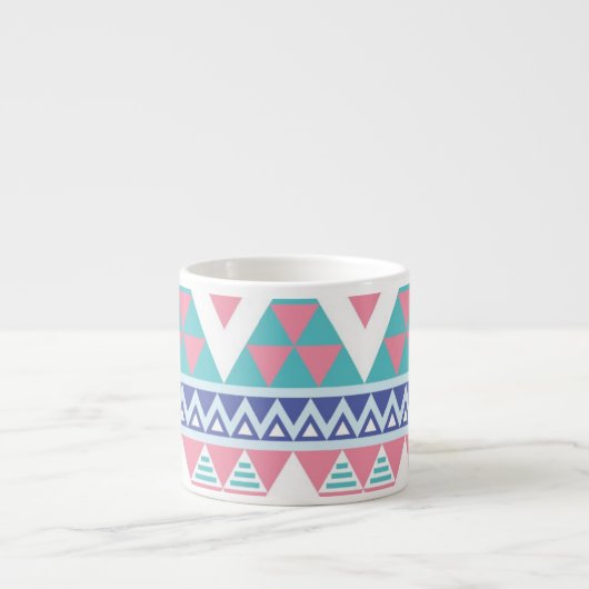 Tasse Expresso Motif coloré aztèque tribal (Devant)