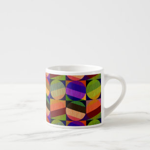 Tasse Expresso Motif coloré inspiré de l'ancien