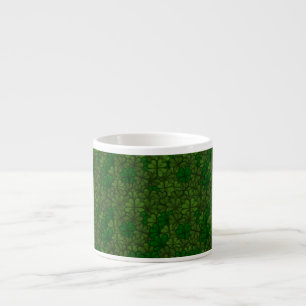 Tasse Expresso Motif d'art numérique Champ de trèfles Saint-Patri