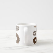 Tasse Expresso Motif de beignes, beignets de chocolat, beignets d (Dos)