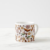 Tasse Expresso Motif de biscuits de Noël Hygge (Devant droit)