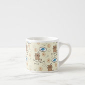 Tasse Expresso motif de chat et de poissons (Droite)