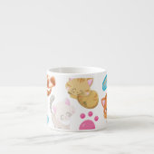 Tasse Expresso Motif De Chats, Chats Mignons, Kitty, Chatons, Paw (Devant)