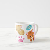 Tasse Expresso Motif De Chats, Chats Mignons, Kitty, Paws, Votre  (Devant droit)