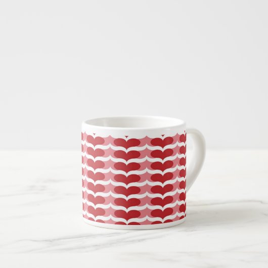 Tasse Expresso Motif de coeur (Devant droit)