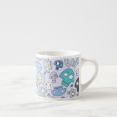Tasse Expresso Motif de crâne (Droite)
