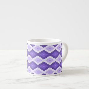 Tasse Expresso Motif de diamant violet