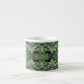 Tasse Expresso Motif de feuille d'hévéa (Devant)