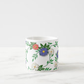 Tasse Expresso Motif de fleurs (Devant)