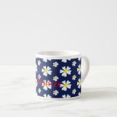 Tasse Expresso Motif de fleurs blanches Thunder_Cove (Devant droit)