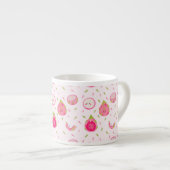 Tasse Expresso Motif de fruits de dragon sans joint - Tropical (Devant droit)