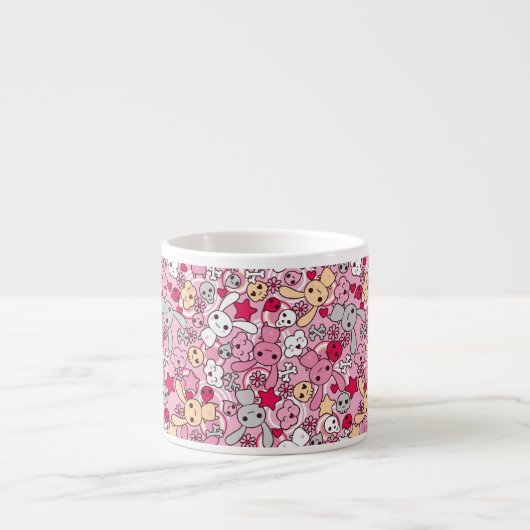 Tasse Expresso Motif de Kawaii (Devant)