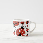Tasse Expresso Motif De Ladybugs, Mignons Ladybugs, Red Ladybugs (Droite)