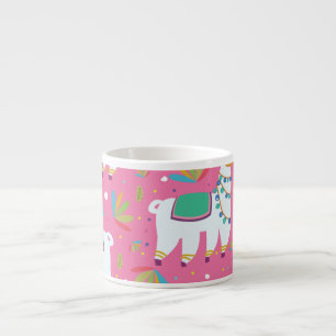 Tasse Expresso Motif de lama mignon