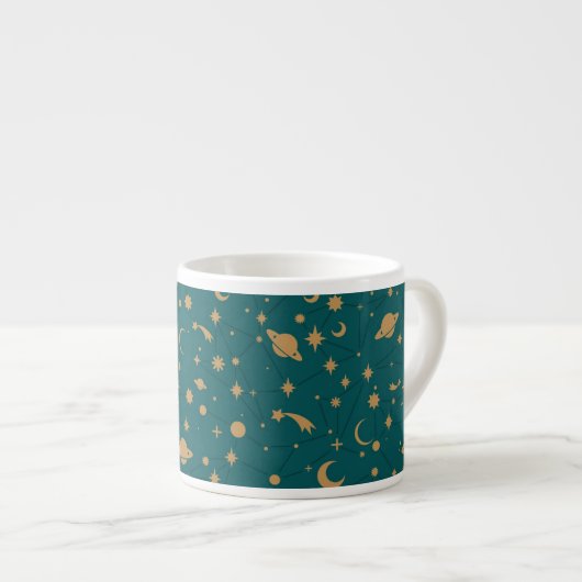 Tasse Expresso Motif de l'espace (Devant droit)