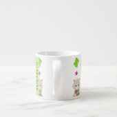 Tasse Expresso Motif De Llamas, Alpacas, Cactus, Votre Nom (Dos)