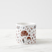 Tasse Expresso Motif de Noël rétro (Devant)