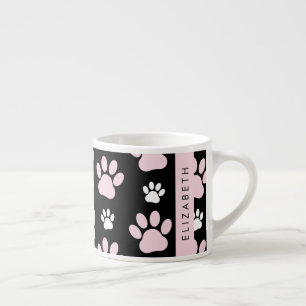 Tasse Expresso Motif De Pailles, Pailles Roses, Pailles De Chien,