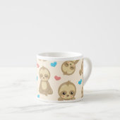 Tasse Expresso Motif De Parfums, Mignons Parfums, Coeurs, Votre N (Devant droit)