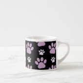 Tasse Expresso Motif De Pâtes, Pâtes Lilac, Pâtes De Chien, Empre (Droite)