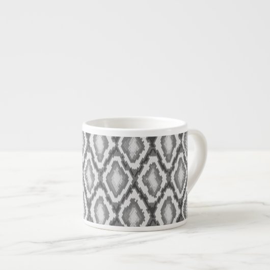Tasse Expresso Motif de peau de serpent de python (Devant droit)