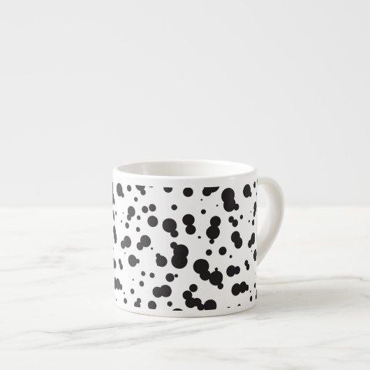 Tasse Expresso Motif de points de Dalmatine (Devant droit)