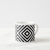 Tasse Expresso Motif de rayures (Devant droit)