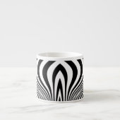 Tasse Expresso Motif de texture d'impression de peau de zèbre (Devant)