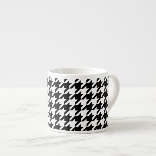 Tasse Expresso Motif de tissage noir noir noir (Devant droit)