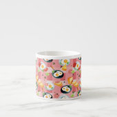 Tasse Expresso Motif de tomate et d'oeufs au plat (Devant)